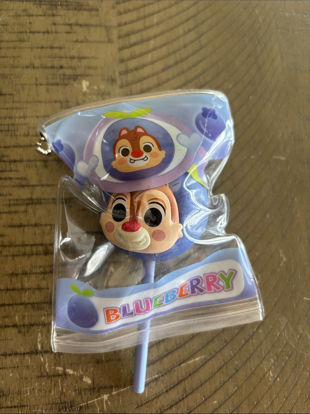 Disney Chip blueberry keychain